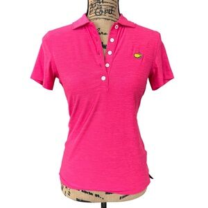 Magnolia Lane Tech Masters Polo Shirt Women's XS Short Sleeve Hot Pink Golf Top
